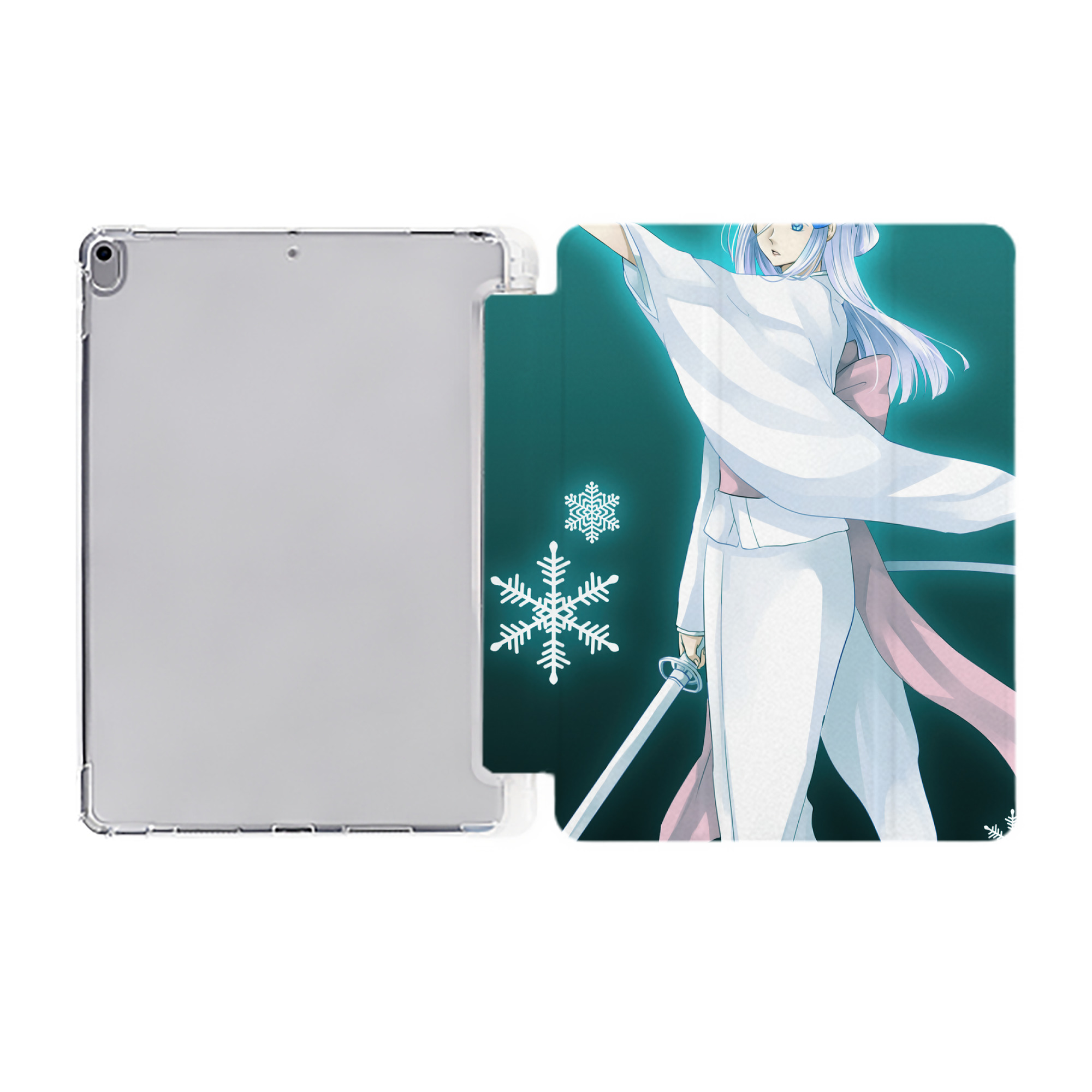（画像用） ブリーチ BLEACH IPad ケース ペン収納付き 三つ折りスタンド PUレザー×シリコン 対応機種9.5/10.5/10.9インチ